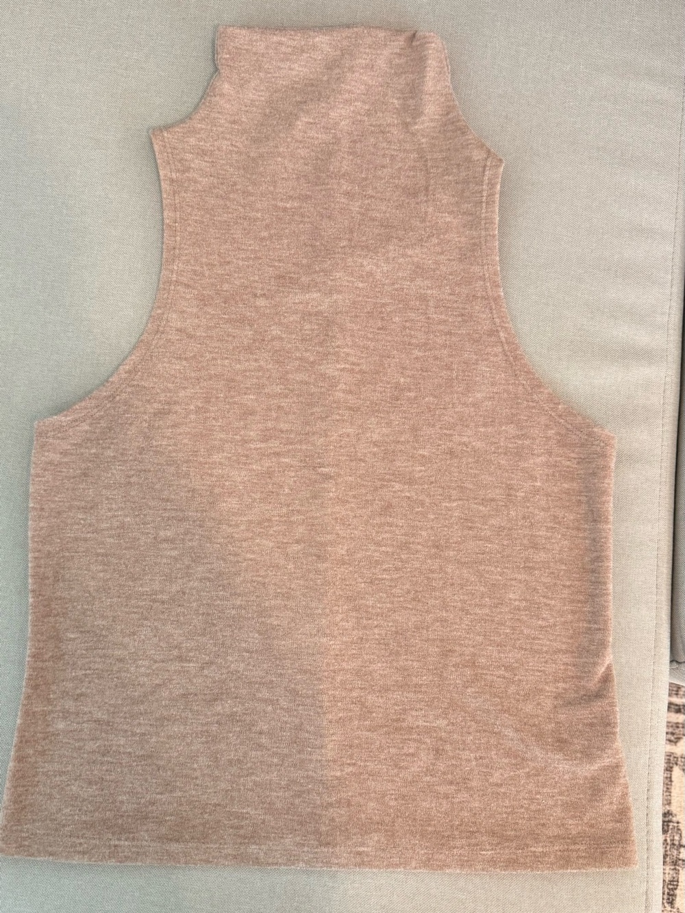 A New Day Mock Neck Sleeveless Top – Ribbed Tank Blouse Size M NWT - Picture 2 of 4